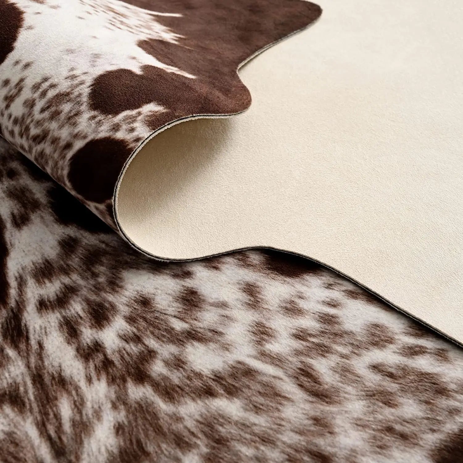 Faux Fur Cow Print Rugs - SkyHavenZen llc