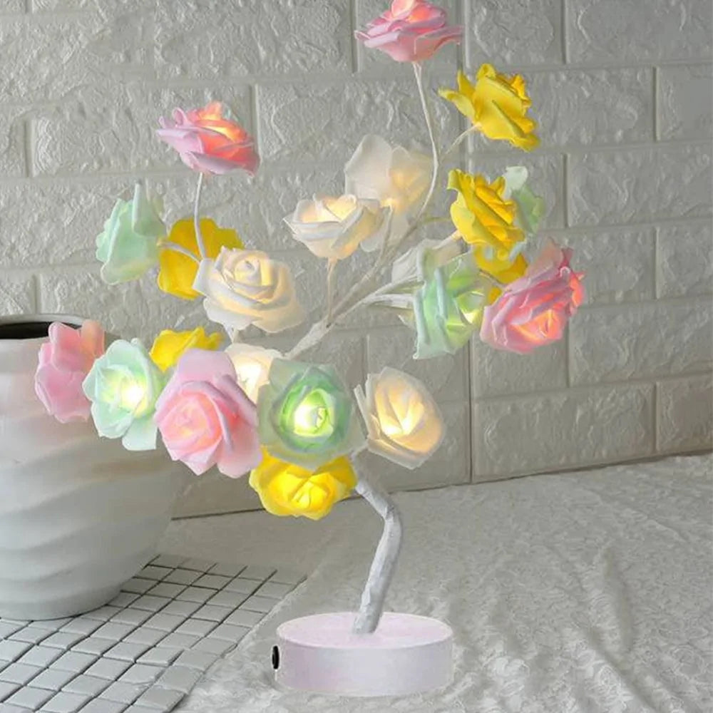 LED Rose Flower Table Lamp - SkyHavenZen llc