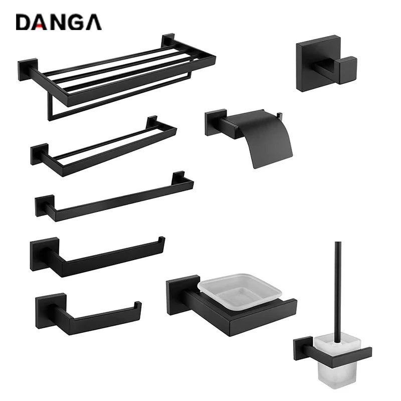 Black Bath Hardware Set - SkyHavenZen llc