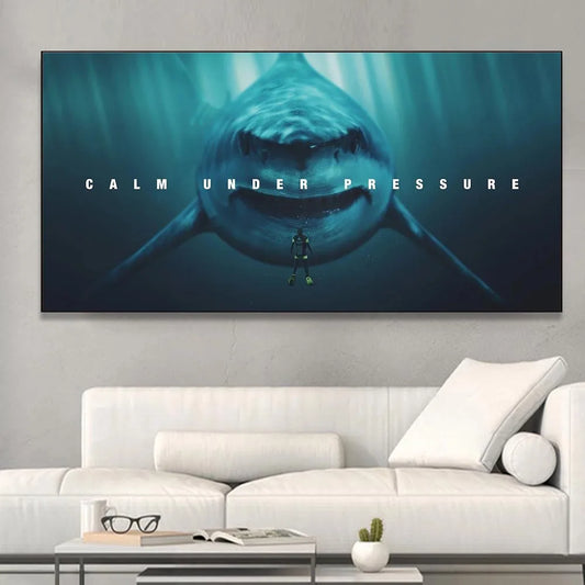 Large Size Animal Shark Poster Inspirational