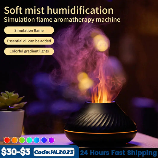 Volcanic Flame Aroma Diffuser Essential Oil Lamp - SkyHavenZen llc