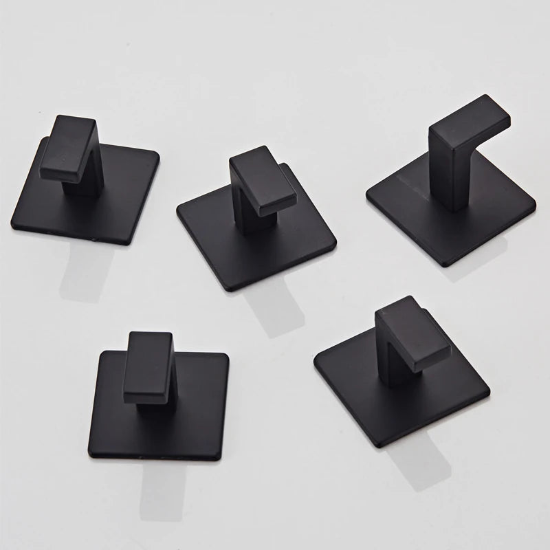 Black Self-Adhesive Wall Hooks - Sky Haven Zen