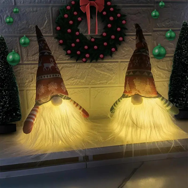 Gnome Christmas Decorations Light Up Christmas Gnomes - SkyHavenZen llc