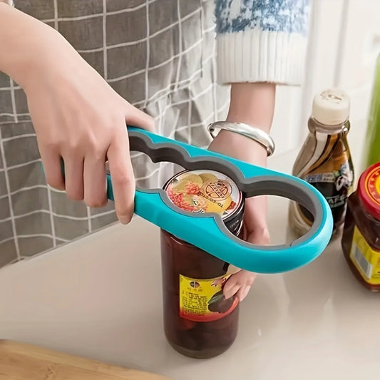 4-in-1 Multi-Purpose Can Opener with Non-Slip Grip