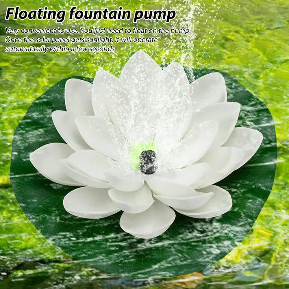 Mini Lotus Solar Water Fountain Pond Decoration - SkyHavenZen llc