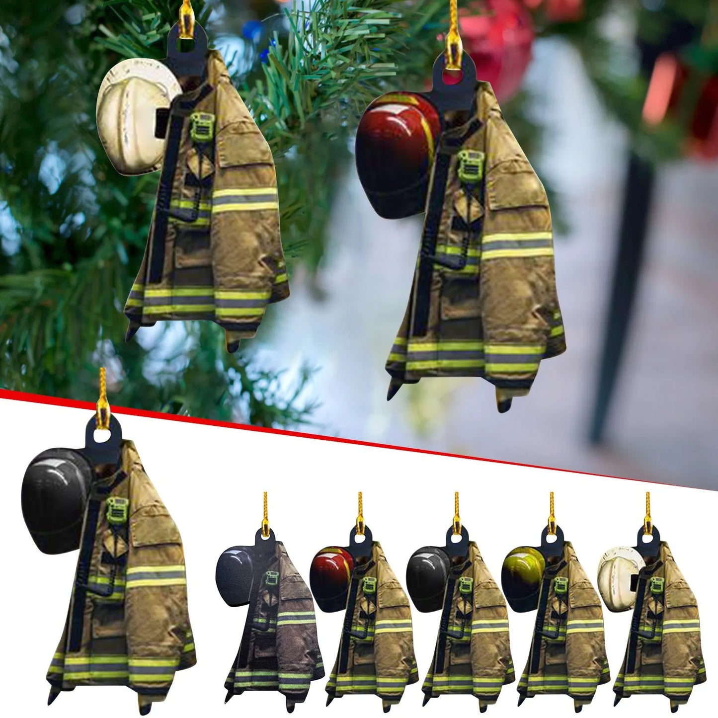 Hanging Fireman Tree Ornament - SkyHavenZen llc