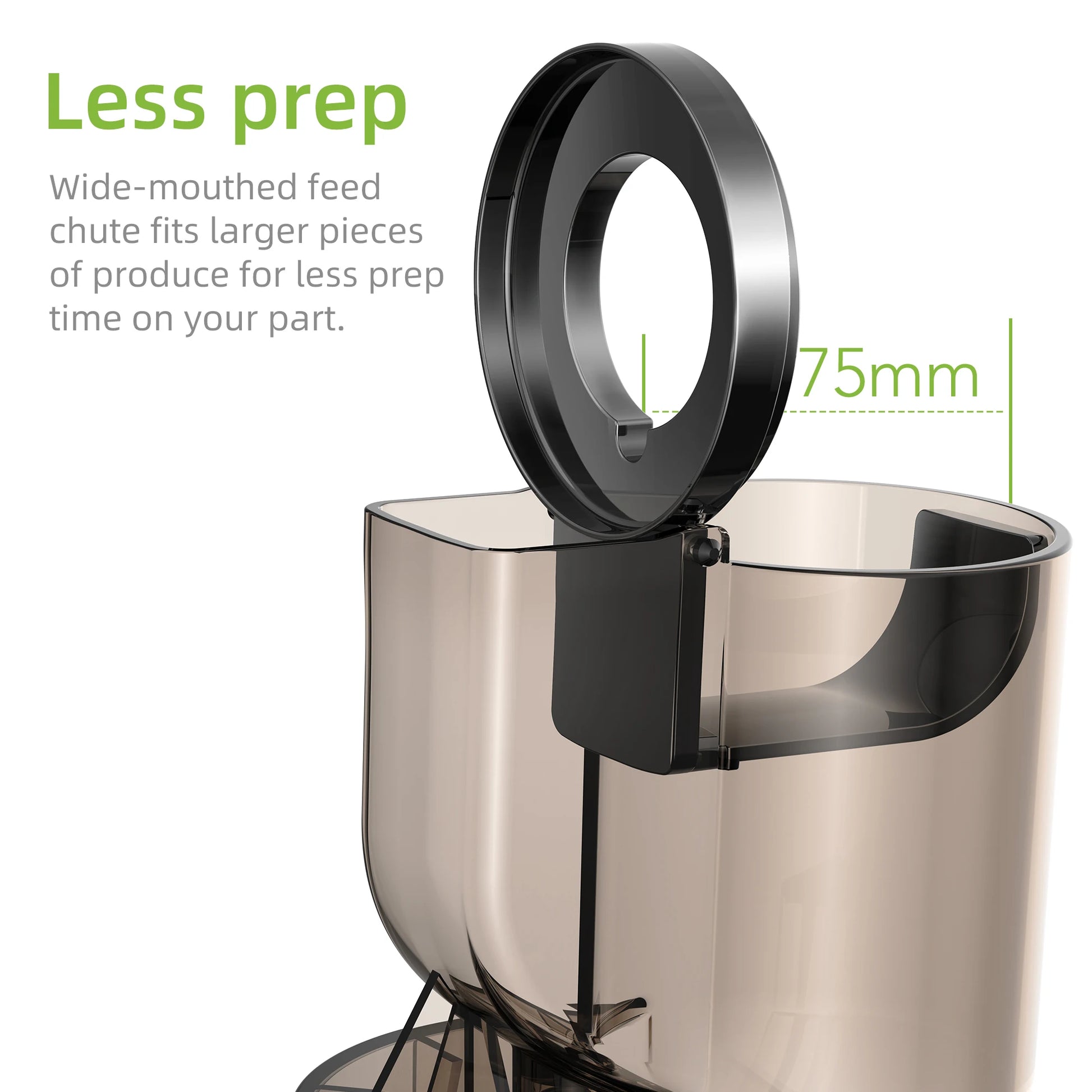 Cold Press Juicer w/  Powerful Motor Juice Extractor Fits Whole Fruits - SkyHavenZen llc