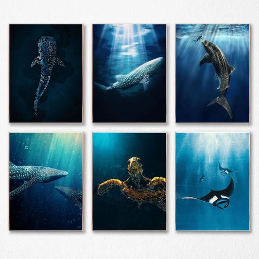 Classical Giant Sealife Creatures In The Ocean