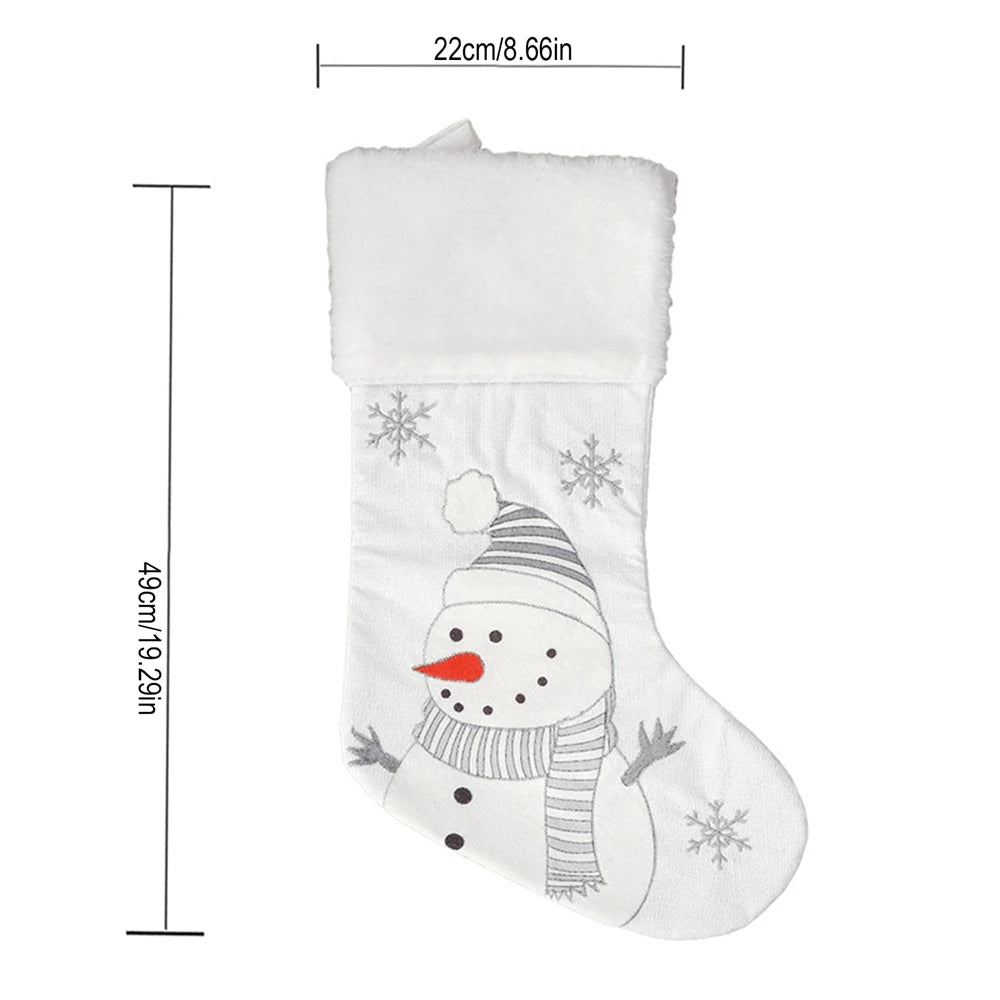 Christmas Snowman Fox Stockings Christmas Ornaments - SkyHavenZen llc