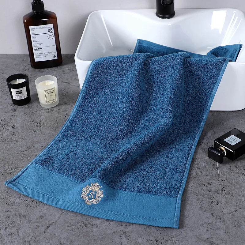 Bathroom Towels Sets Embroidered Cotton - SkyHavenZen llc