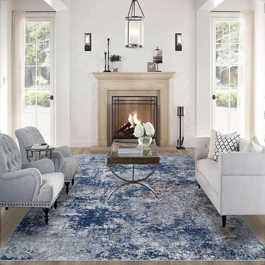 Living Room Large Area Rug with Non Slip Backing - Sky Haven Zen