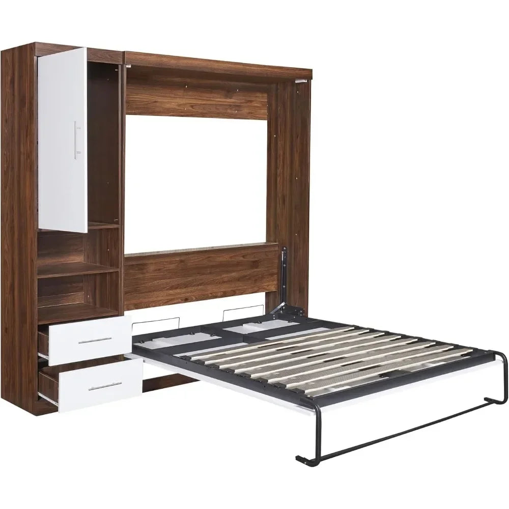 Full Murphy Space-Saving Wall Bed with Cabinet