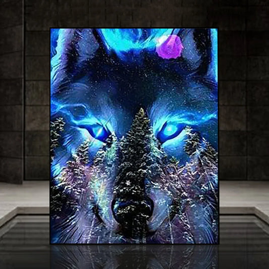 Animal 5D Diamond Painting  Abstract wolf