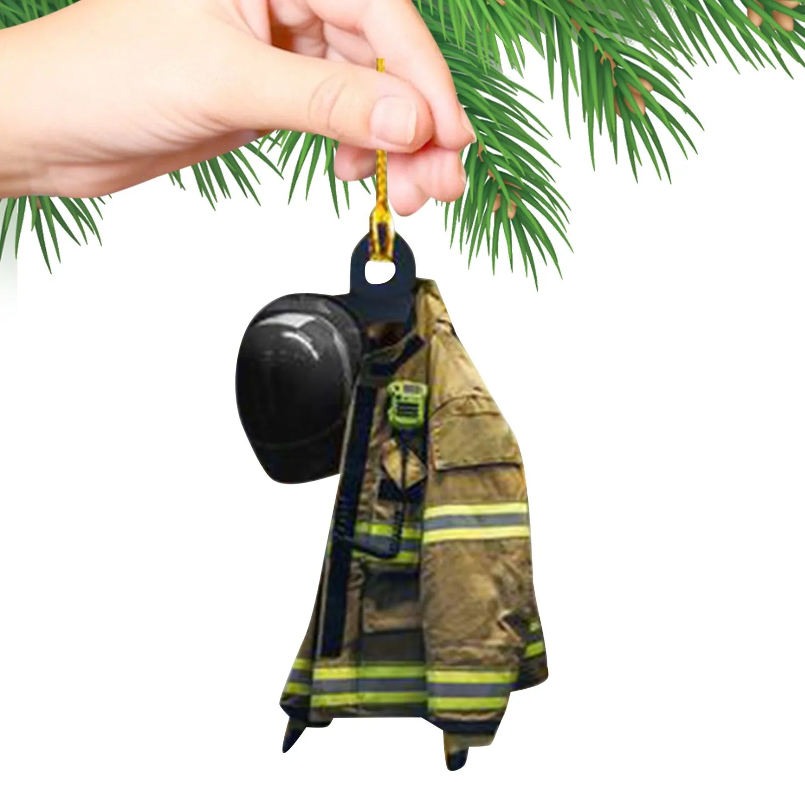 Hanging Fireman Tree Ornament - SkyHavenZen llc