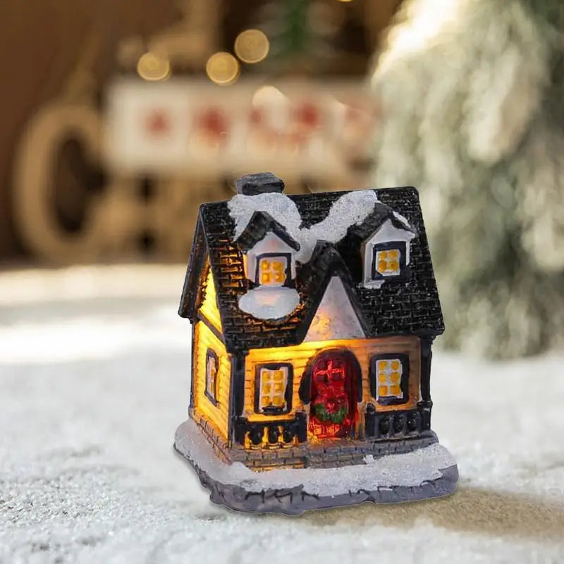 Resin Christmas Houses Desk Village - SkyHavenZen llc