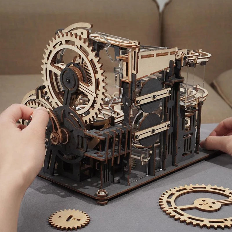 Robotime Rokr Marble Run Set 5 Kinds 3D Wooden Puzzle DIY Model - SkyHavenZen llc