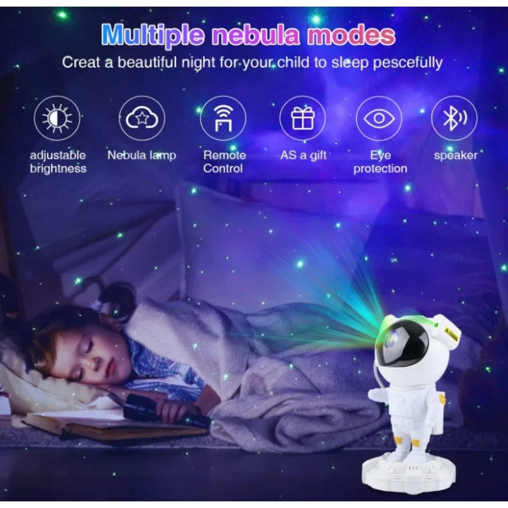 Astronaut Projector Space Star Projector for Bedroom- Night Light - SkyHavenZen llc