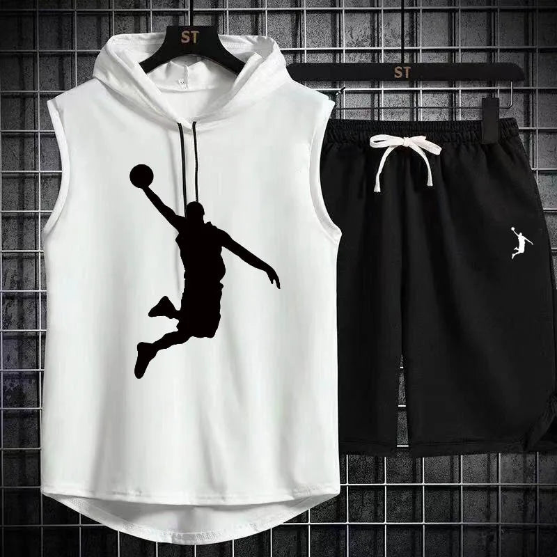 Men's Muscle Hoodie Vest Sleeveless - SkyHavenZen llc