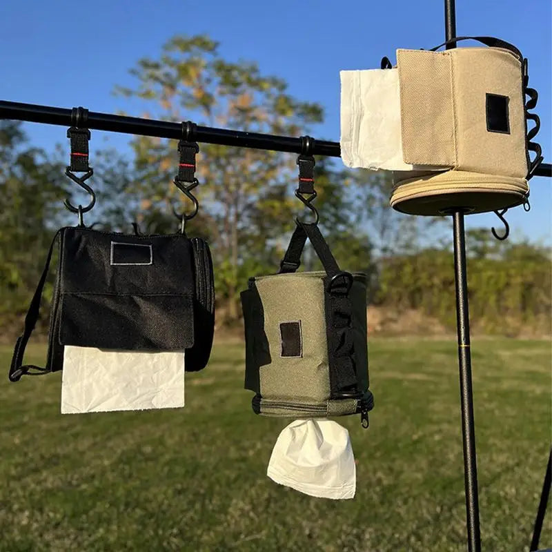 Tactical Roll Paper Storage Bag Hanging Toilet Tissue Paper - SkyHavenZen llc