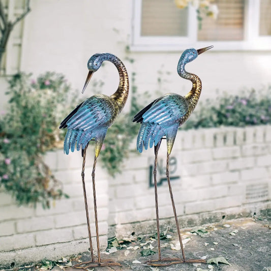 Garden Crane Statues Outdoor