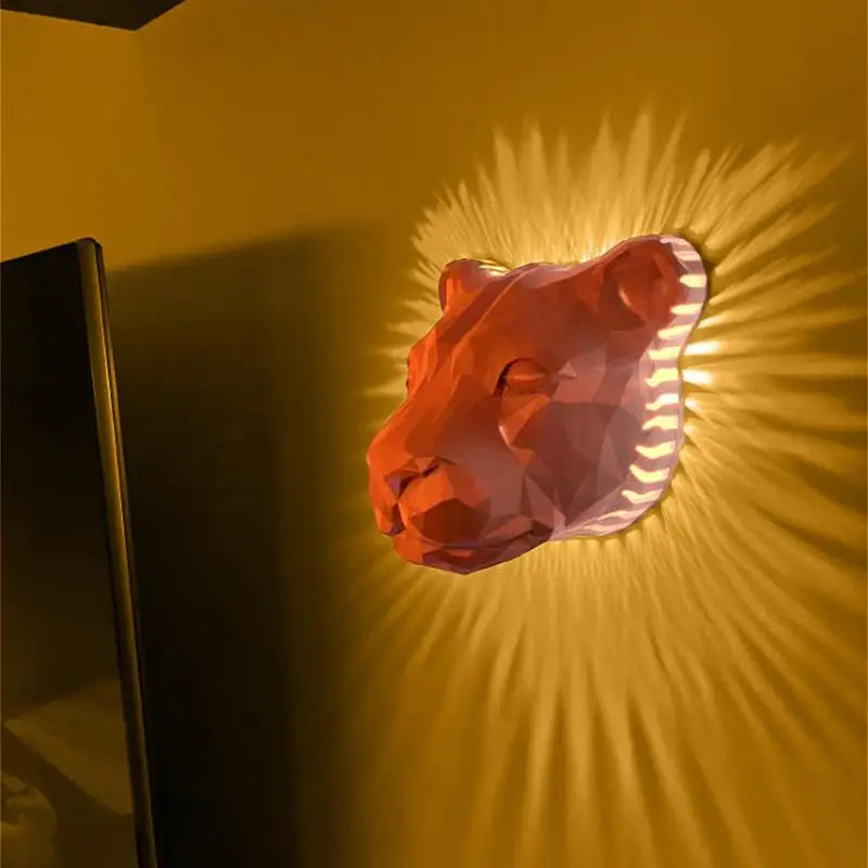 3D Animal Wall Light LED Wall Lamp Parlor Bar Bedside Novelty Night Light - SkyHavenZen llc