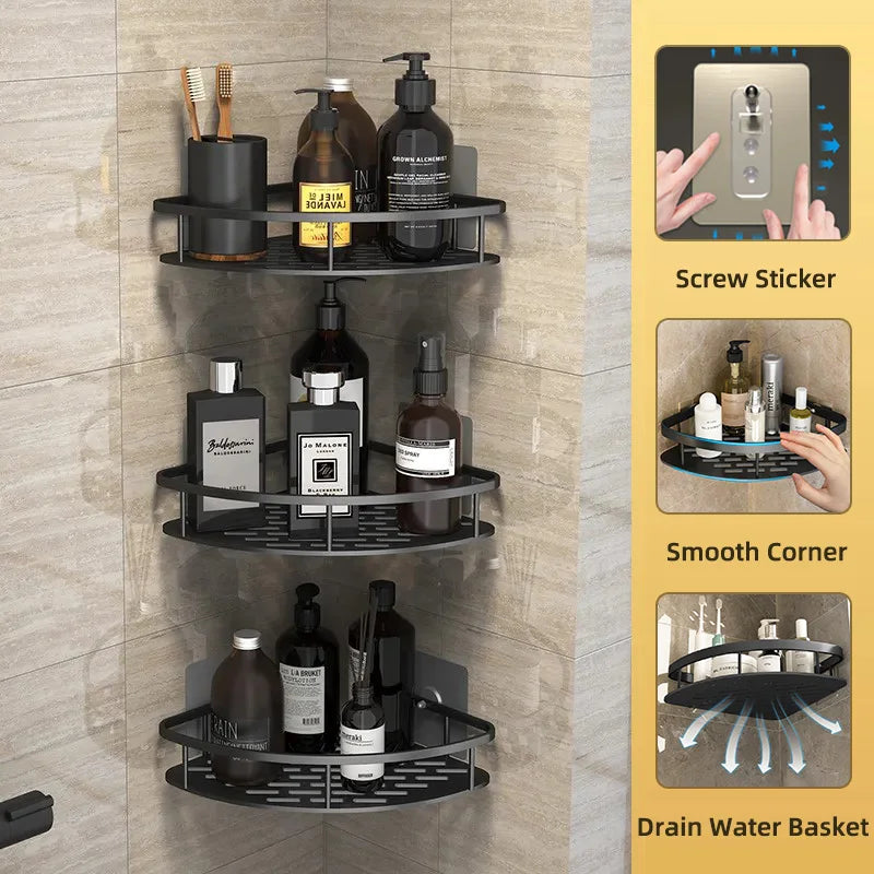 Bathroom Shelf Kitchen Storage Organizer - Sky Haven Zen