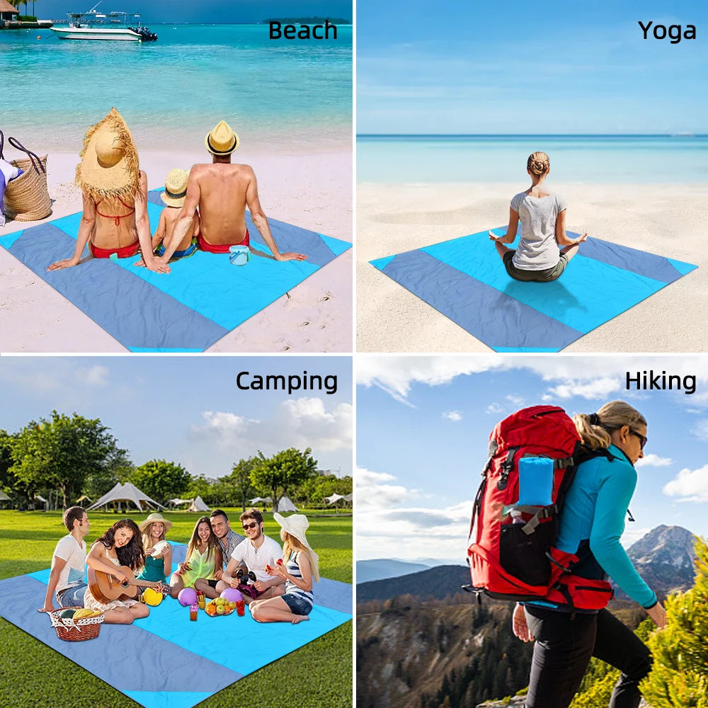 Waterproof Beach Mat Extra Large Outdoor - SkyHavenZen llc