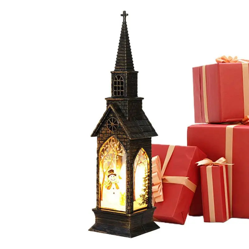 Christmas Luminous Church Lantern Decorative Wind Lights - SkyHavenZen llc