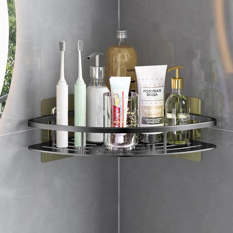 Bathroom Shelves No-drill Wall Mount Corner - Sky Haven Zen