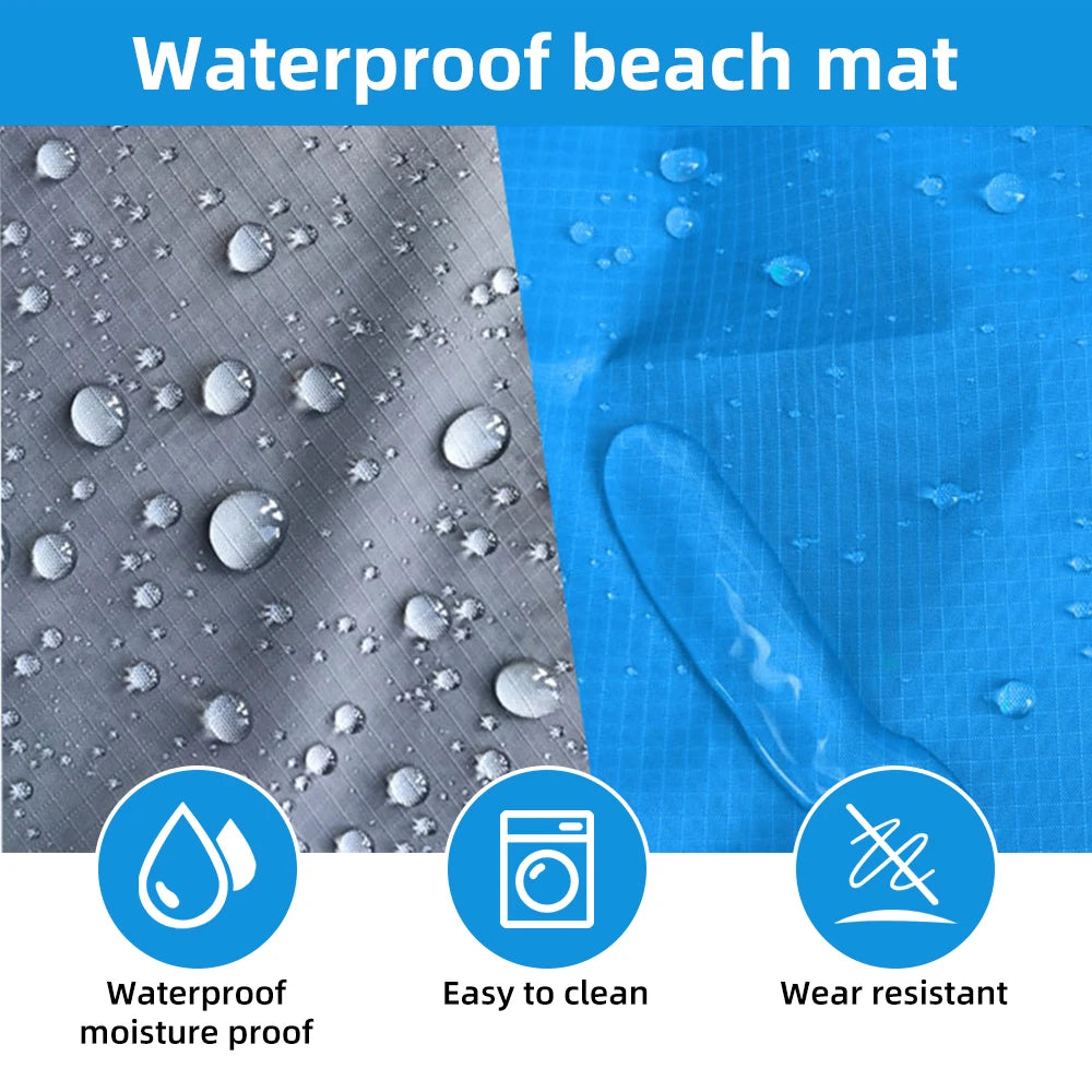 Waterproof Beach Mat Extra Large Outdoor - SkyHavenZen llc