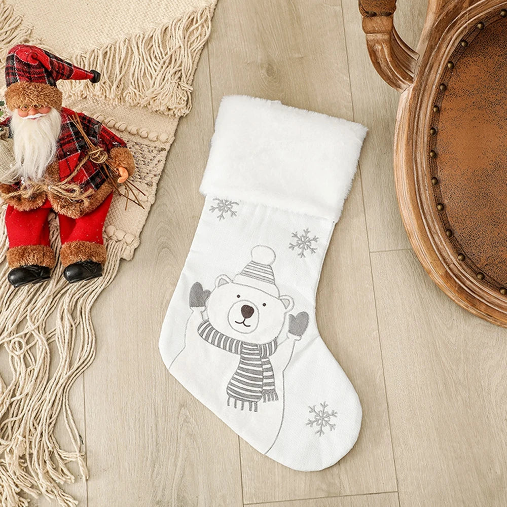 Christmas Snowman Fox Stockings Christmas Ornaments - SkyHavenZen llc