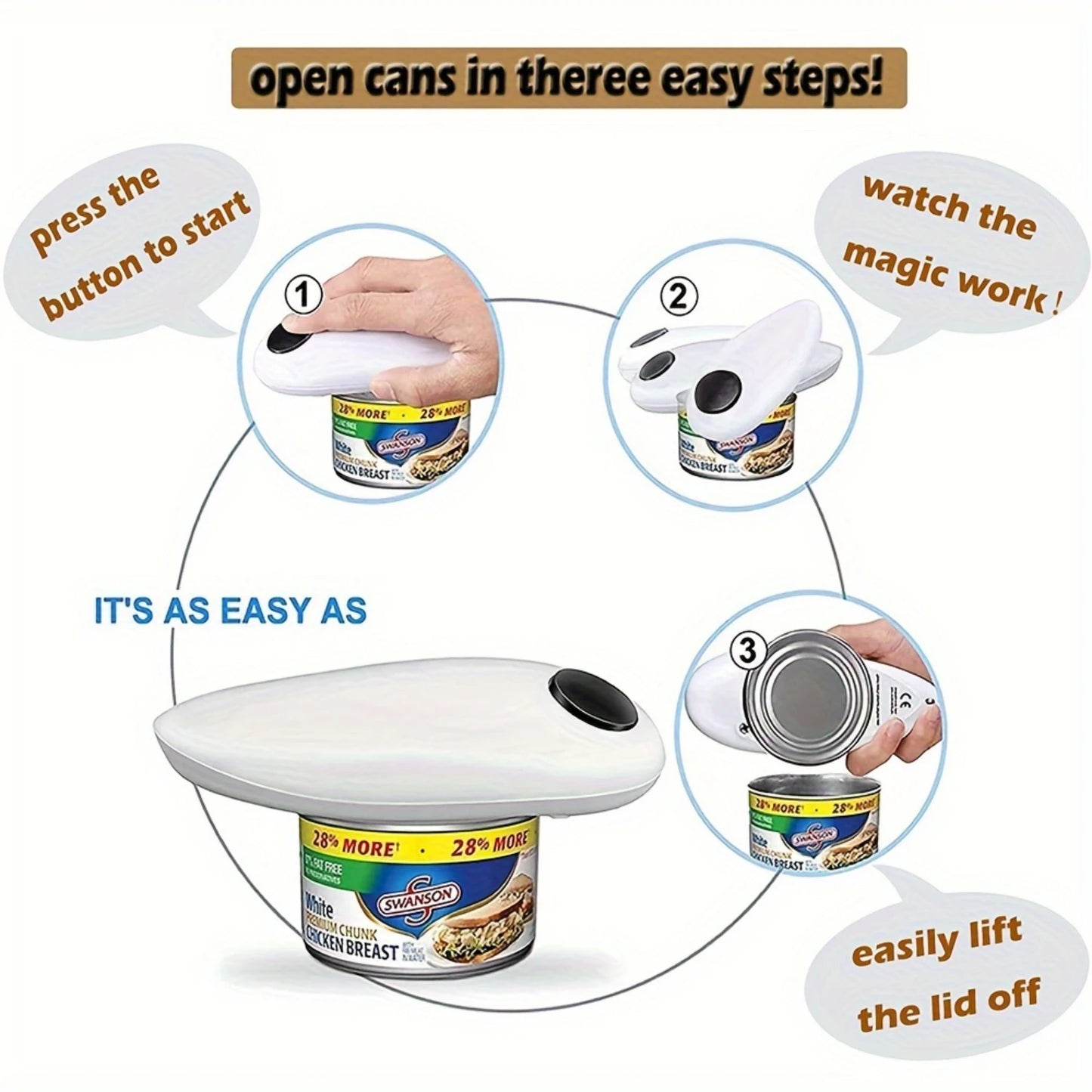 Battery Operated Automatic Can Opener