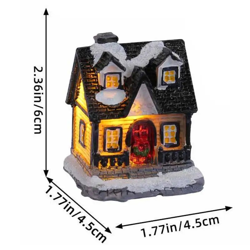 Resin Christmas Houses Desk Village - SkyHavenZen llc