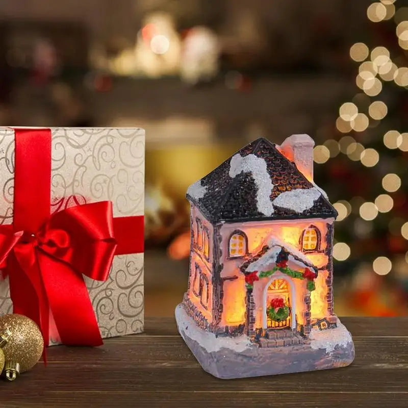 Resin Christmas Houses Desk Village - SkyHavenZen llc