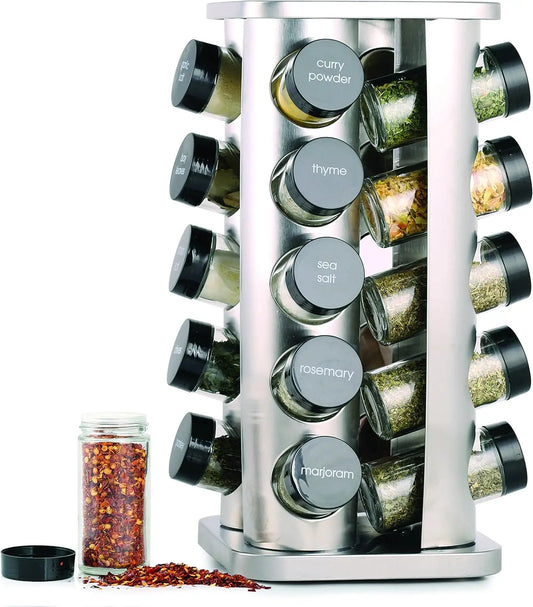 20 Jar Spice Rack with Spices Included