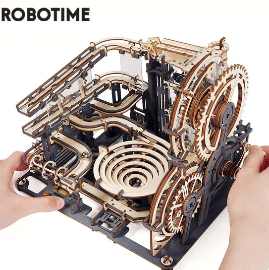 Robotime Rokr Marble Run Set 5 Kinds 3D Wooden Puzzle DIY Model - SkyHavenZen llc