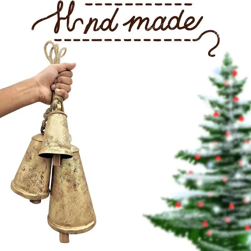 Christmas Bell Antique Vintage Cow Bells - SkyHavenZen llc