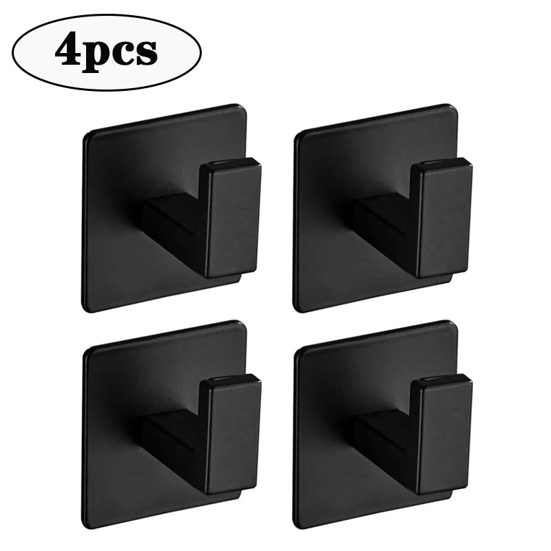 Black Self-Adhesive Wall Hooks - Sky Haven Zen