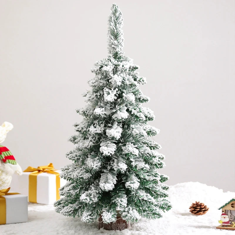 Mini Christmas Tree Desktop Ornament Artificial White Snow Christmas Tree - SkyHavenZen llc