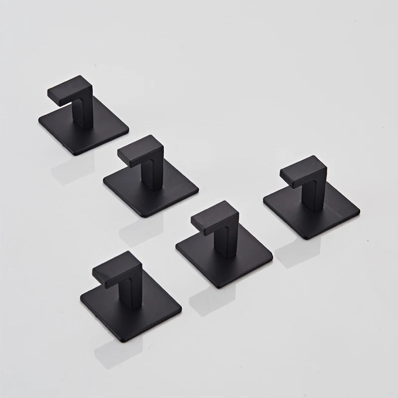 Black Self-Adhesive Wall Hooks - Sky Haven Zen