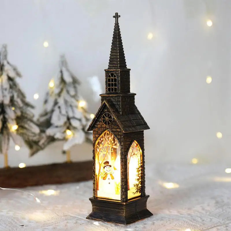 Christmas Luminous Church Lantern Decorative Wind Lights - SkyHavenZen llc