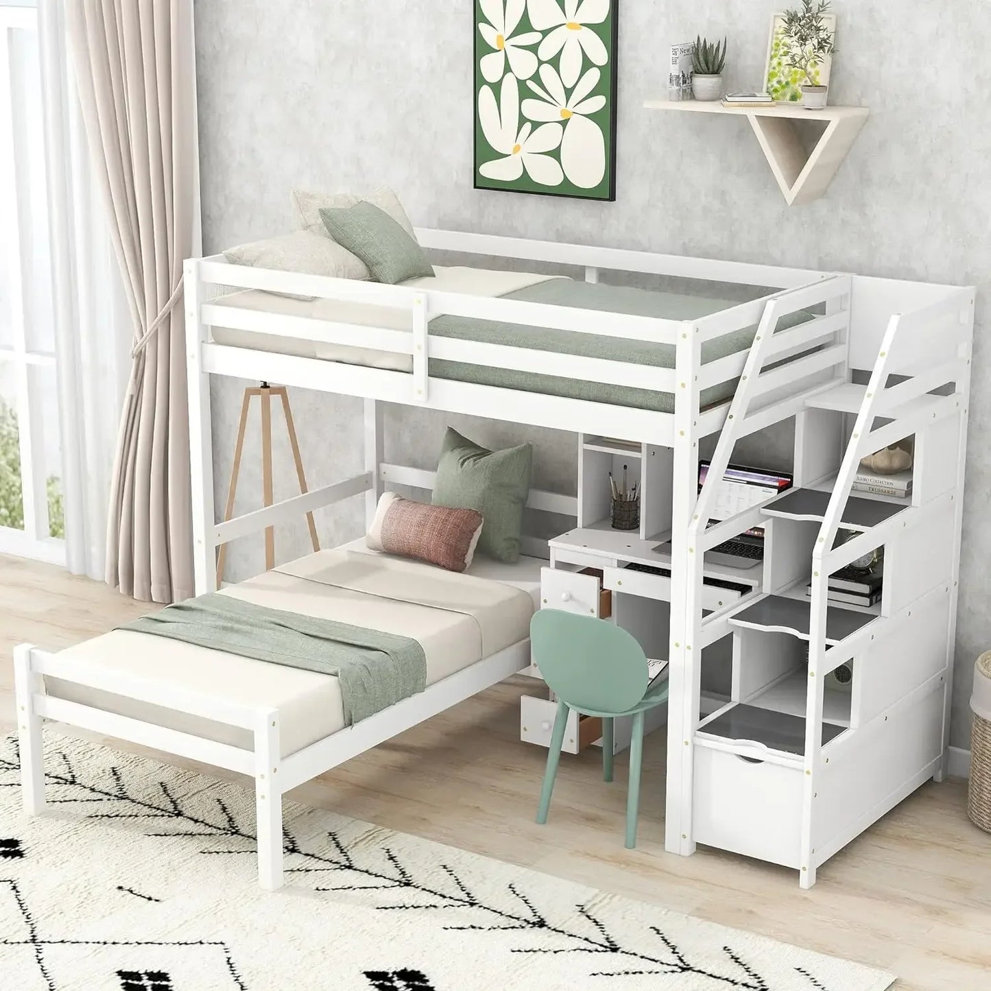 Full Murphy Space-Saving Wall Bed with Cabinet