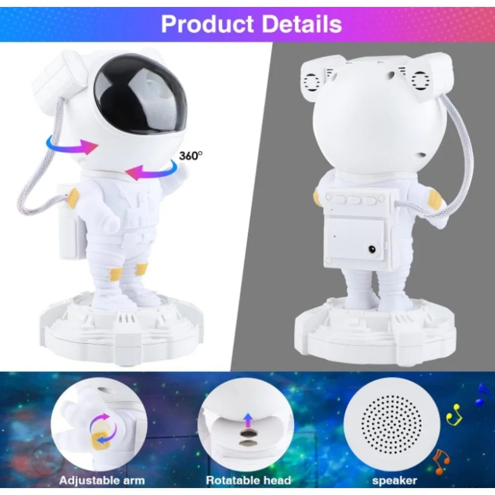 Astronaut Projector Space Star Projector for Bedroom- Night Light - SkyHavenZen llc