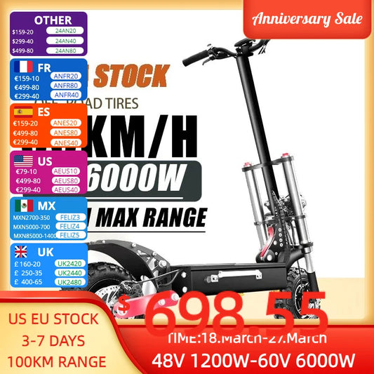 Adults Foldable E Scooter Long Range Electric Scooters