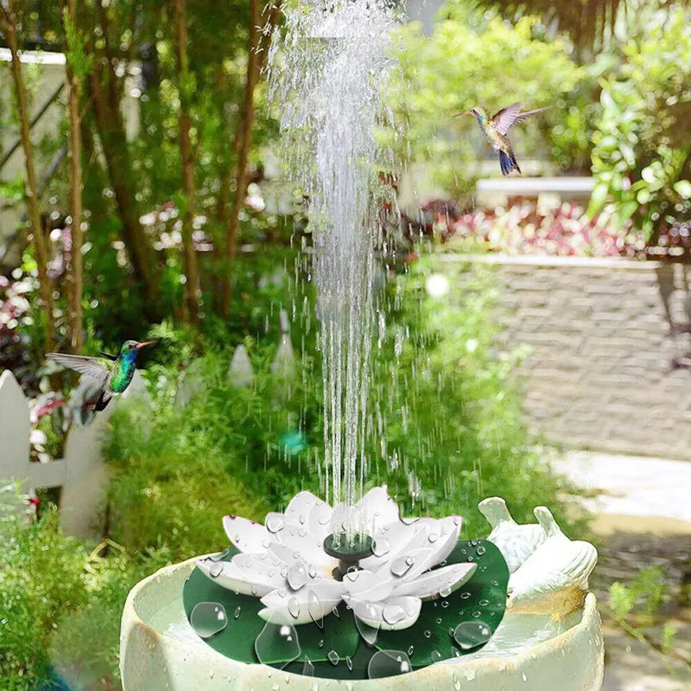 Mini Lotus Solar Water Fountain Pond Decoration - SkyHavenZen llc