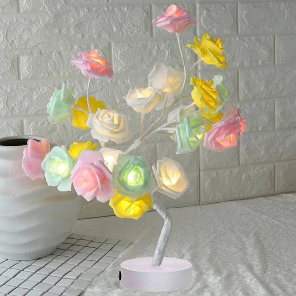 LED Rose Flower Table Lamp - SkyHavenZen llc