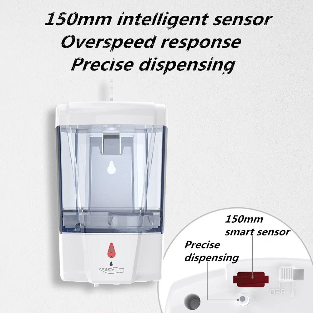 700ml Touchless Wall-Mounted Automatic Hand Sanitizer Dispenser - SkyHavenZen llc