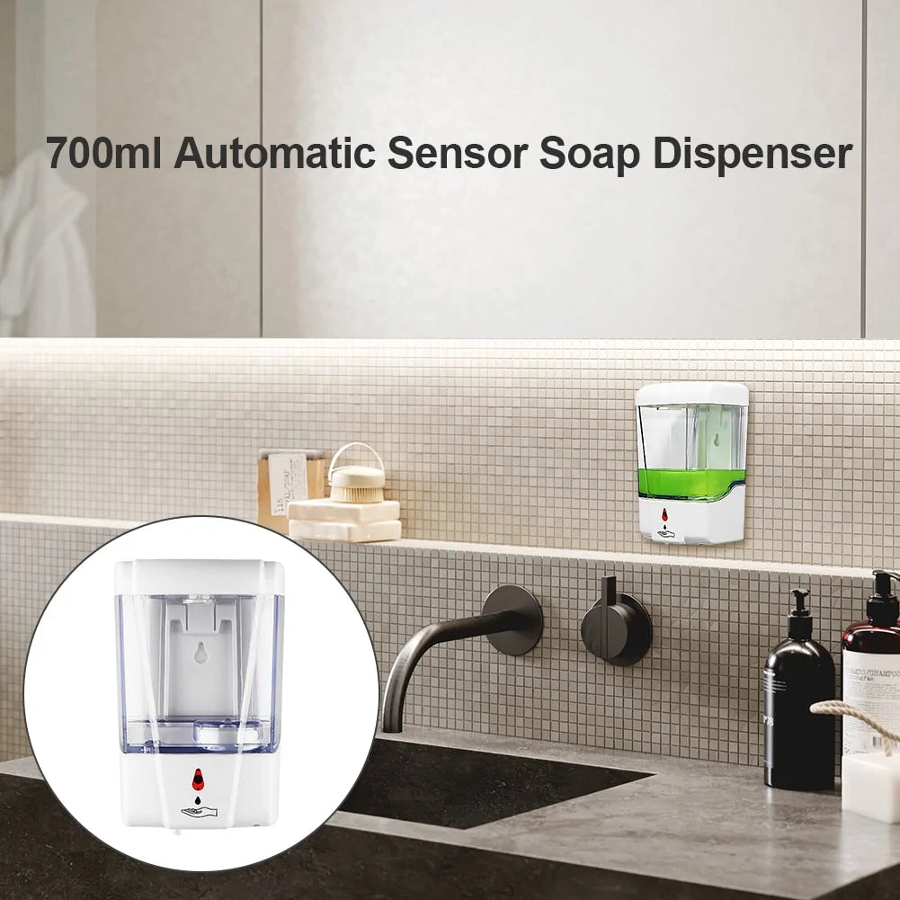 700ml Touchless Wall-Mounted Automatic Hand Sanitizer Dispenser - SkyHavenZen llc