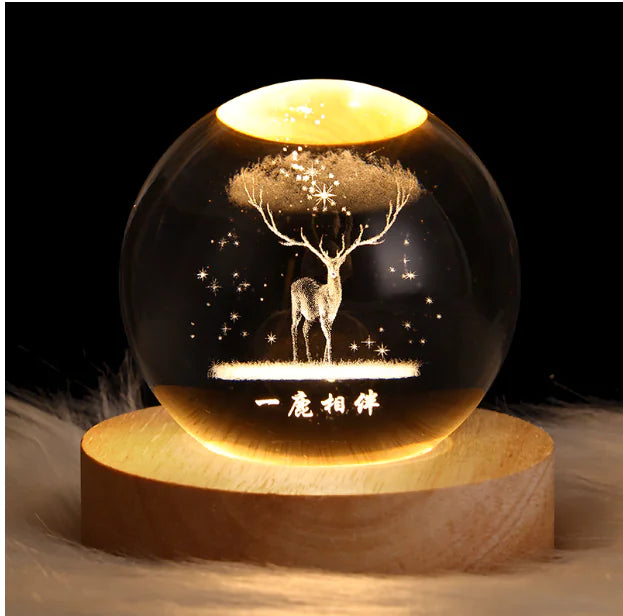 Crystal Ball Night Lamp - SkyHavenZen llc