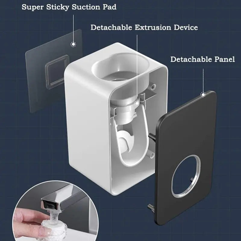 Wall Mounted Automatic Toothpaste Dispenser - SkyHavenZen llc